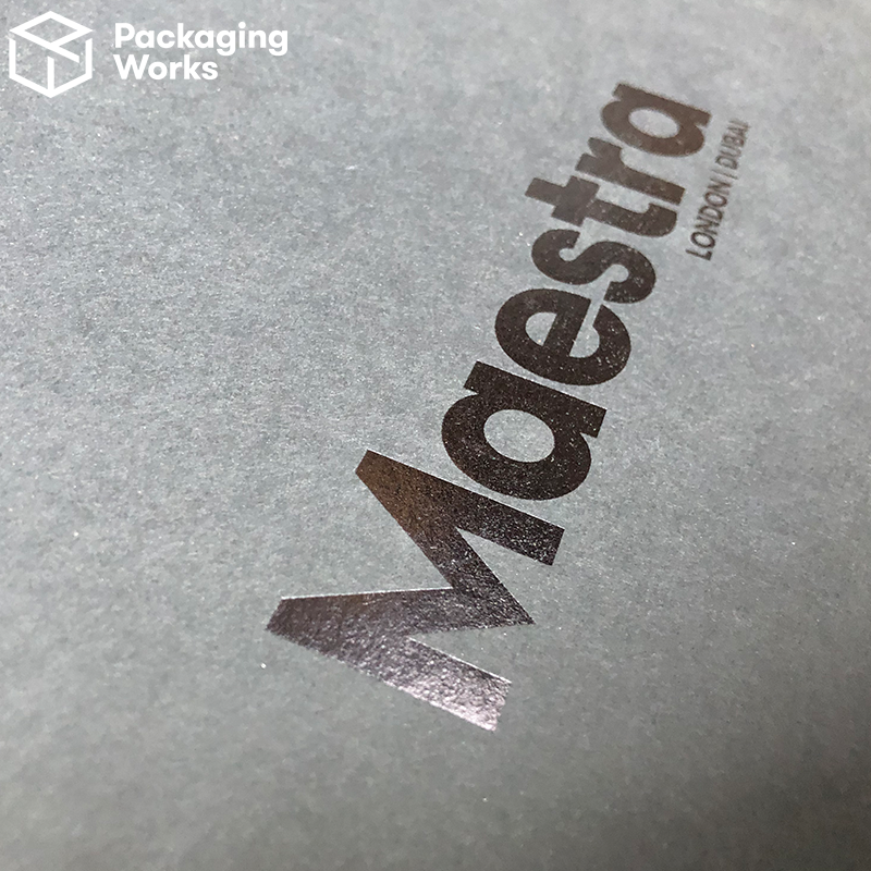 Foil printed bespoke packaging