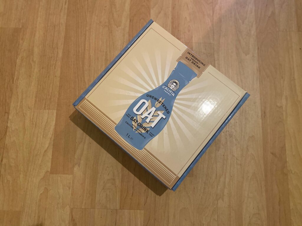 Oat milk packaging